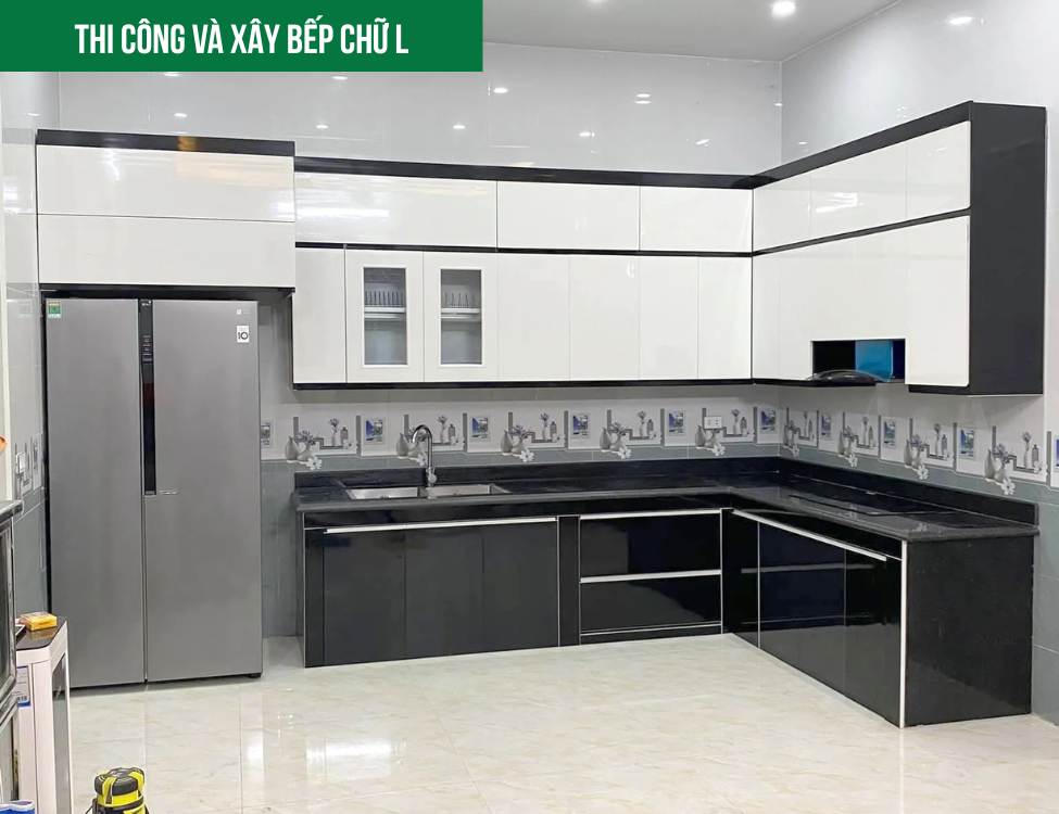 Thi Công Và Xây Bếp Chữ L