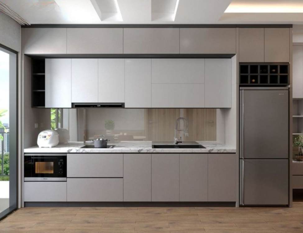 Mẫu tủ bếp chữ I đẹp và hiện đại