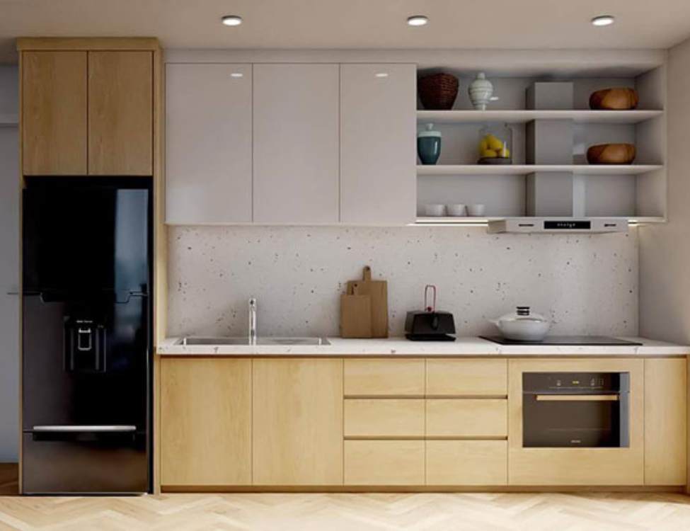 Mẫu tủ bếp chữ I đẹp và hiện đại