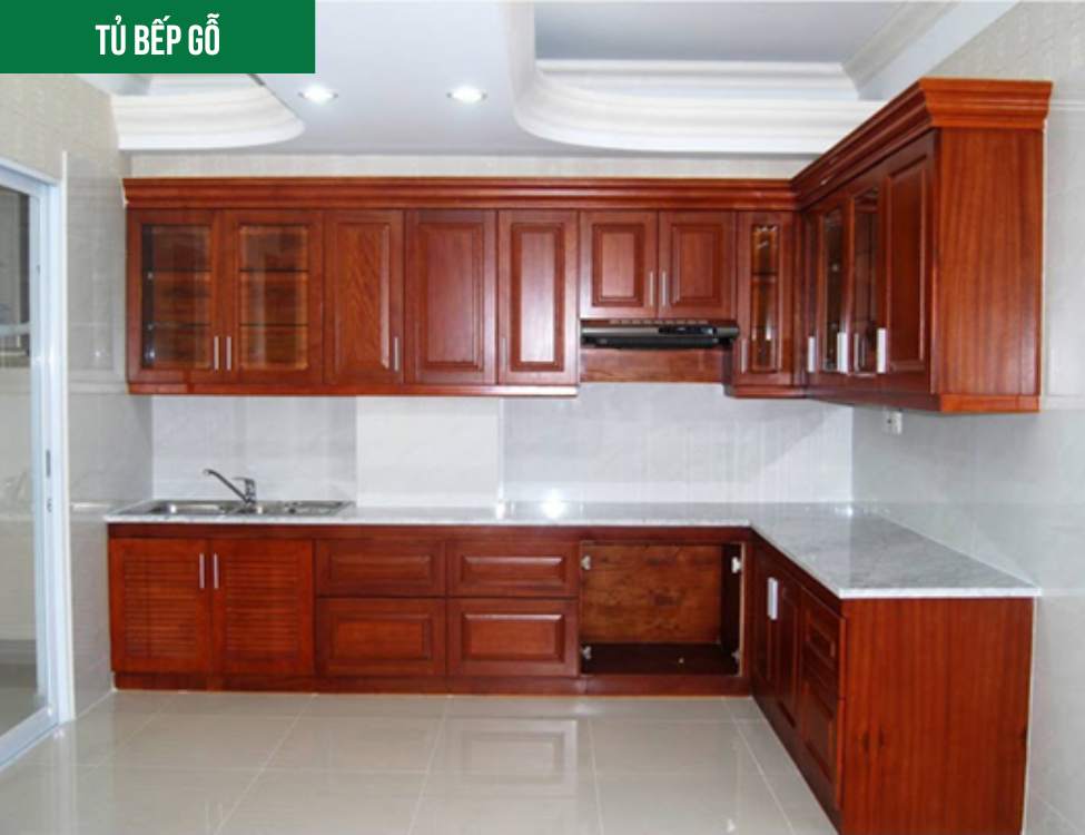 Tủ bếp gỗ – Vẻ đẹp tự nhiên, ấm cúng