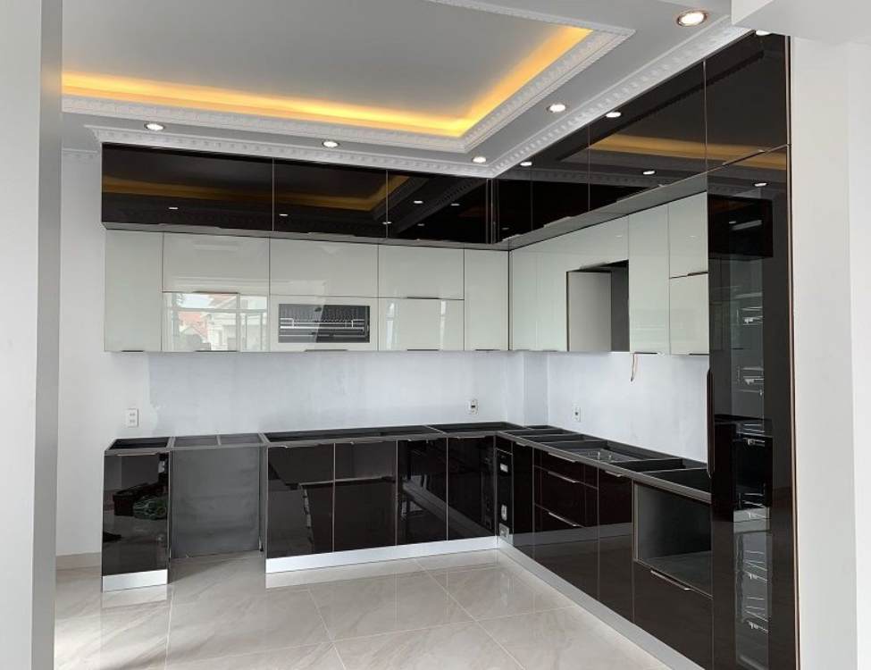 giá tủ bếp inox cánh nhựa