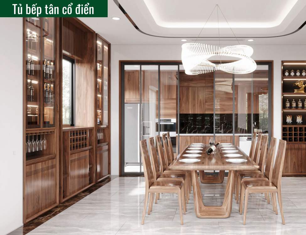 Chọn tủ bếp tân cổ điển nếu: