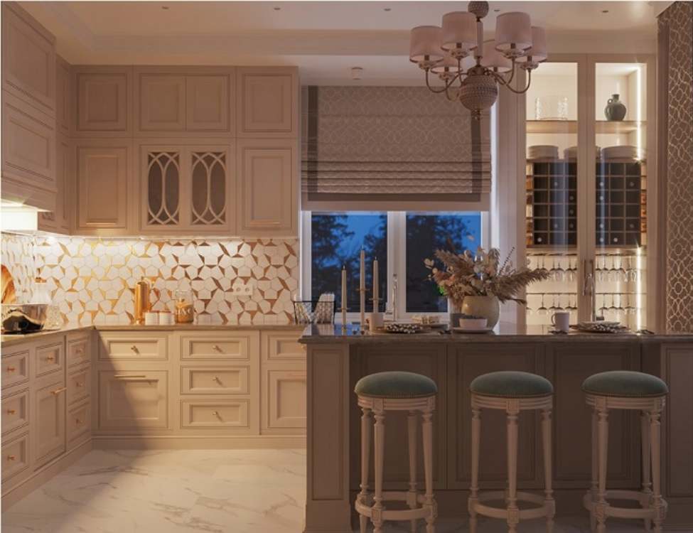 Hệ đèn LED trong nhà bếp
