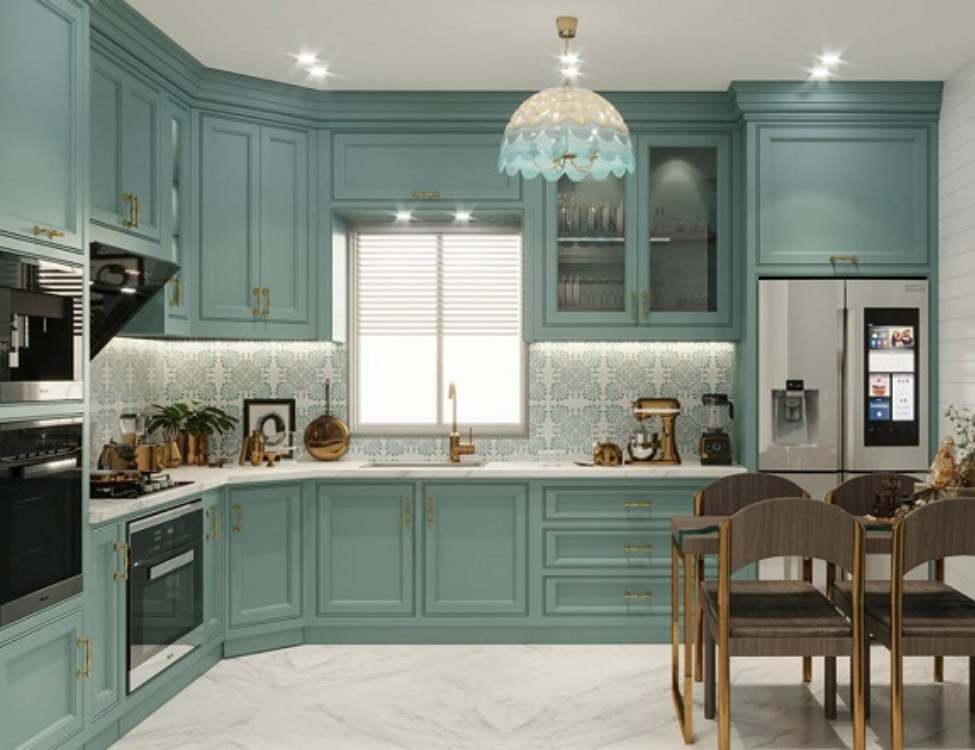 Phân tích ánh sáng: tủ + đá + LED kết hợp ánh sáng LED đổi màu