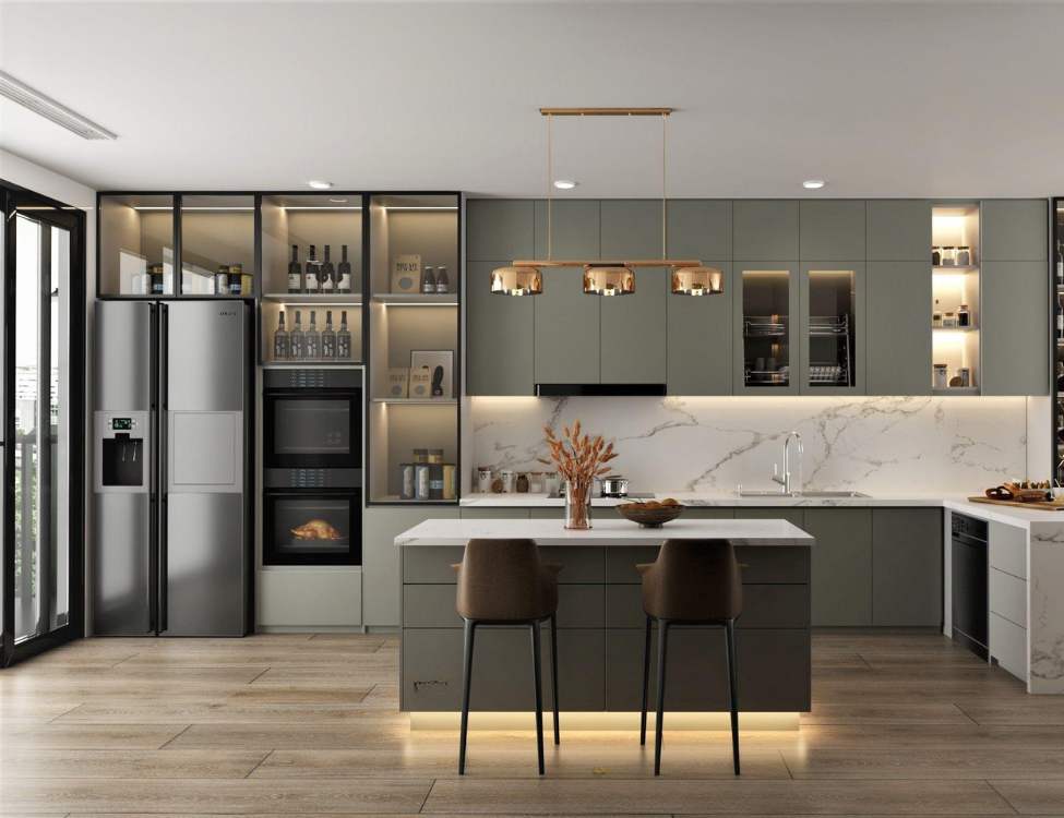 Giá tủ bếp tân cổ điển phổ biến trên thị trường