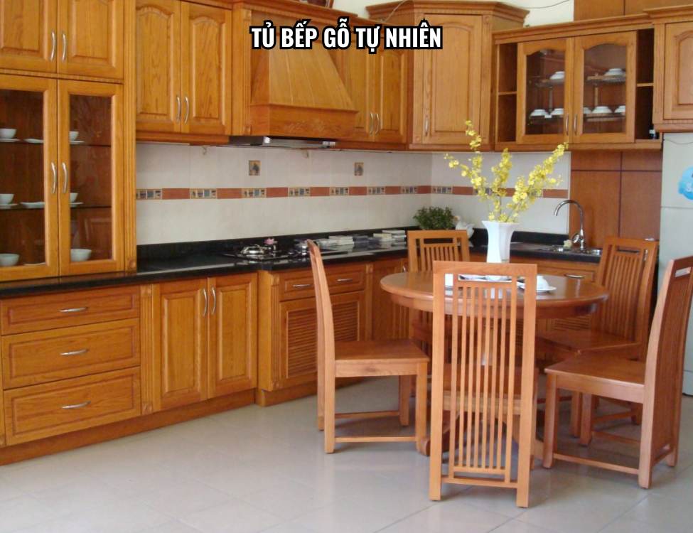 Tủ Bếp Gỗ Tự Nhiên