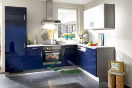 Tủ bếp hiện đại chữ L tô điểm cho không gian bếp