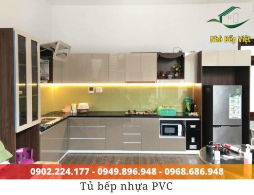 chất liệu tủ bếp nhựa