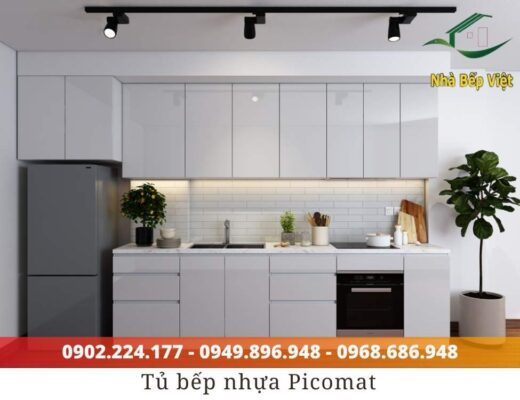 chất liệu tủ bếp nhựa