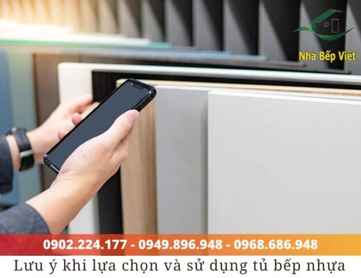 chất liệu tủ bếp nhựa