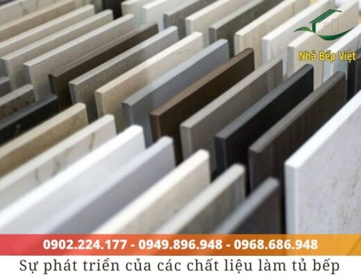 chất liệu tủ bếp nhựa