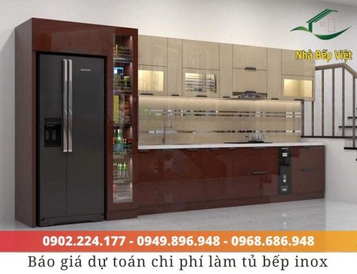 Báo giá dự toán chi phí làm tủ bếp inox