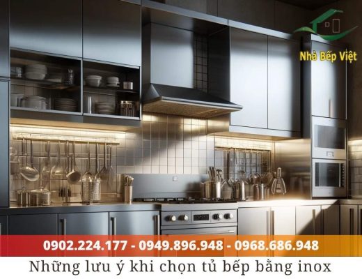 có nên làm tủ bếp bằng inox