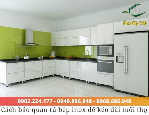 Làm thế nào để vệ sinh và bảo quản tủ bếp inox?