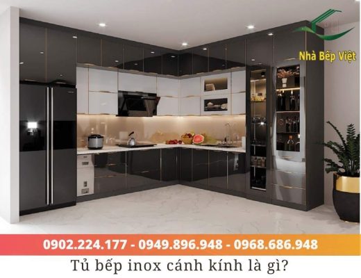 tủ bếp inox cánh kính là gì