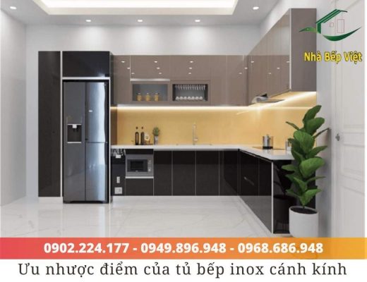 tủ bếp inox cánh kính là gì