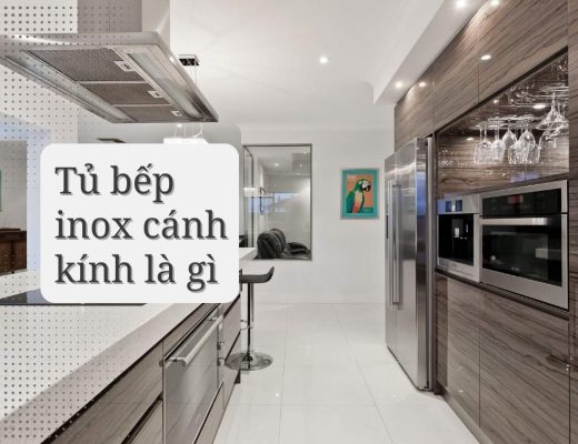 tủ bếp inox cánh kính là gì