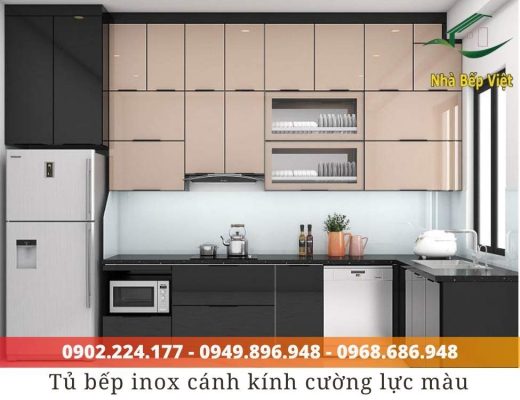 tủ bếp inox cánh kính là gì