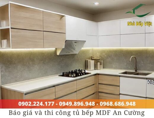 Tủ bếp MDF An Cường