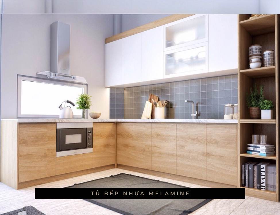 Tủ bếp nhựa Melamine