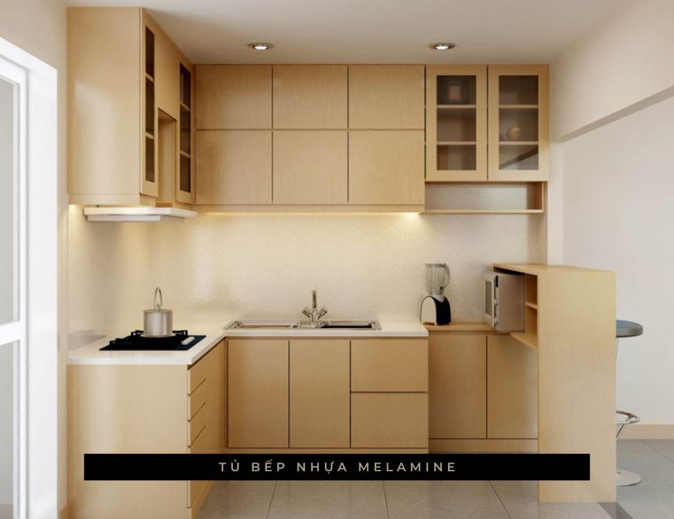 Tủ bếp nhựa Melamine