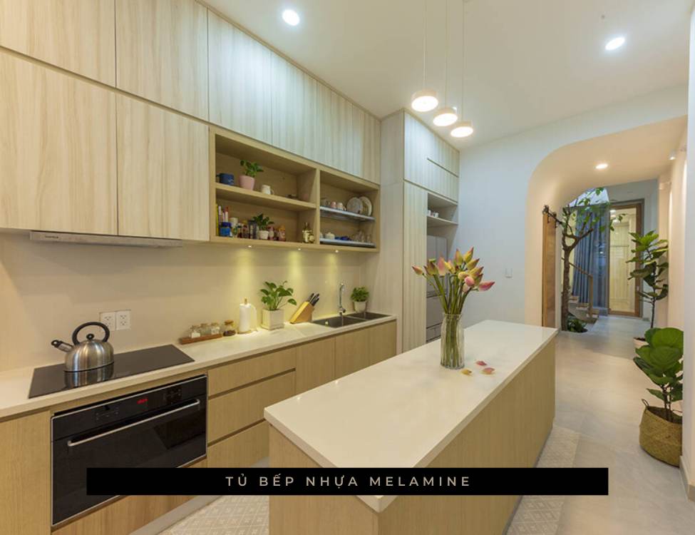 Tủ bếp nhựa Melamine