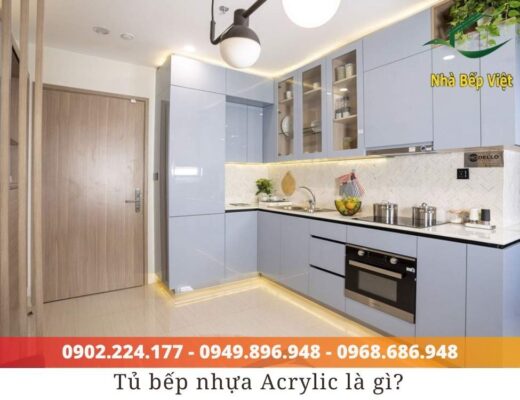 tủ bếp nhựa acrylic có bền không