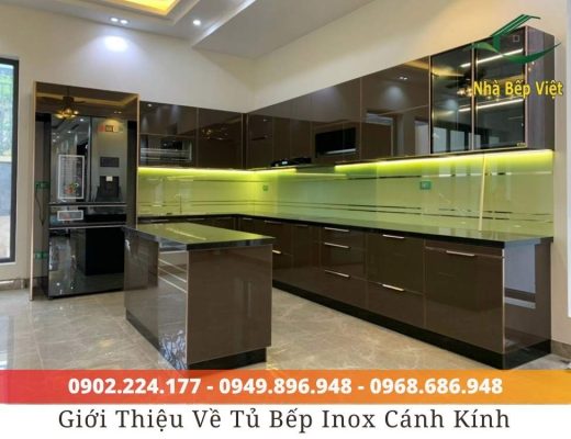 Ưu nhược điểm của tủ bếp inox cánh kính