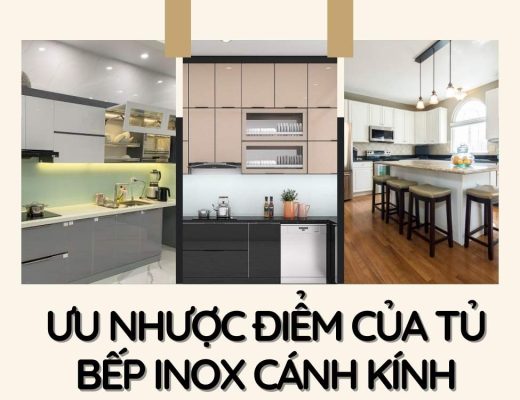 Ưu nhược điểm của tủ bếp inox cánh kính