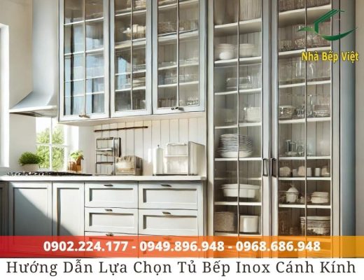 Ưu nhược điểm của tủ bếp inox cánh kính