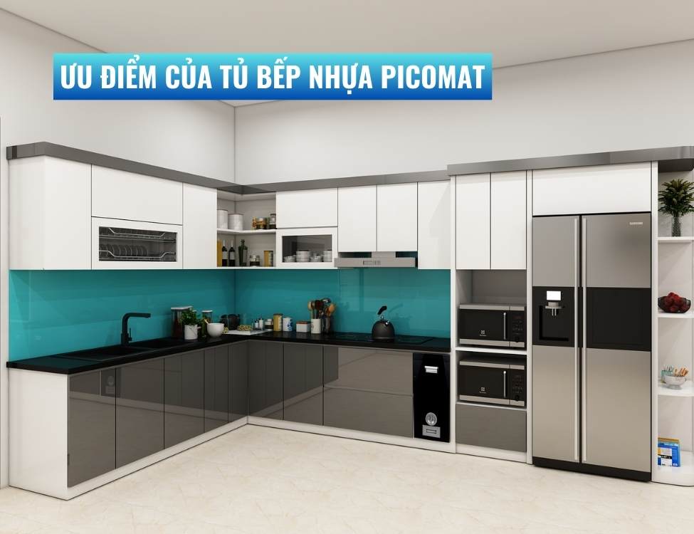 Ưu điểm của tủ bếp nhựa Picomat