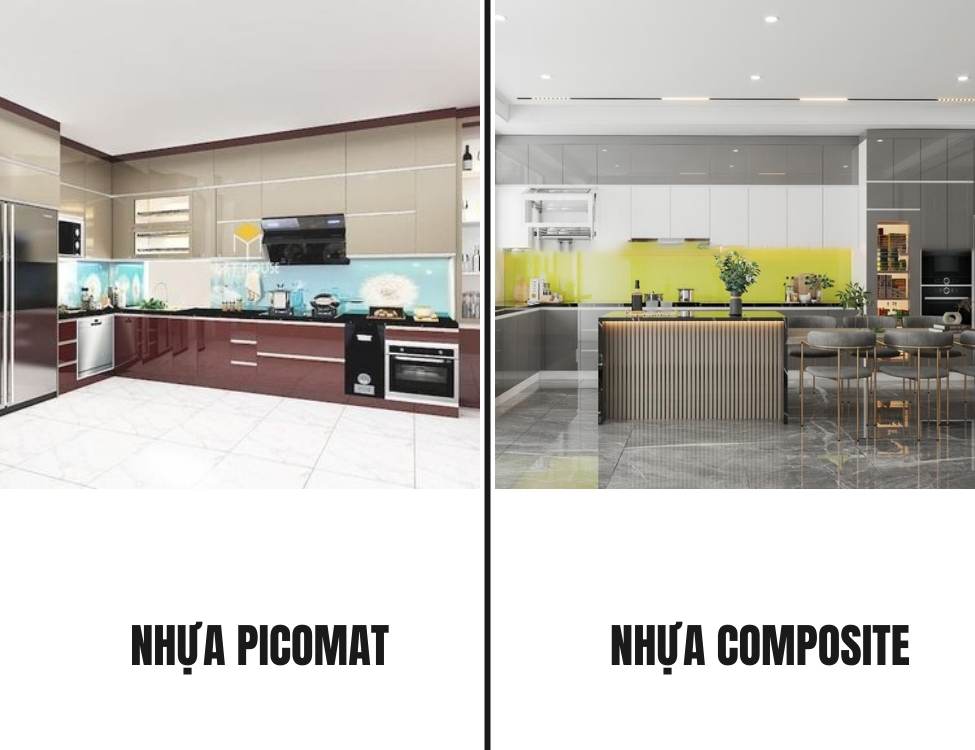 So sánh giữa nhựa Picomat và composite