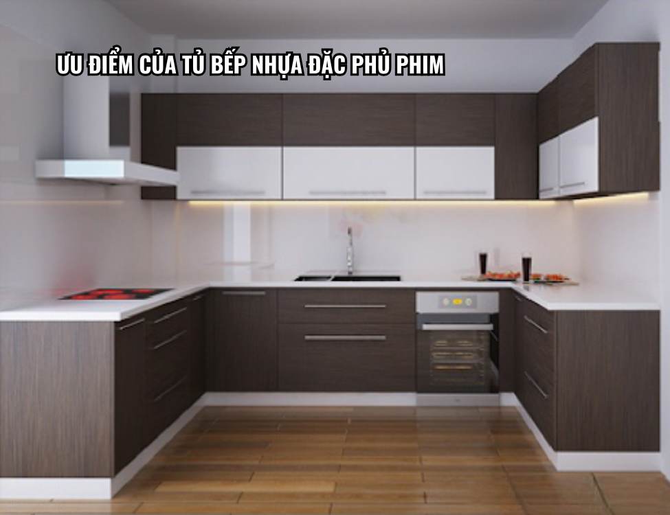 Ưu điểm của tủ bếp nhựa đặc phủ phim