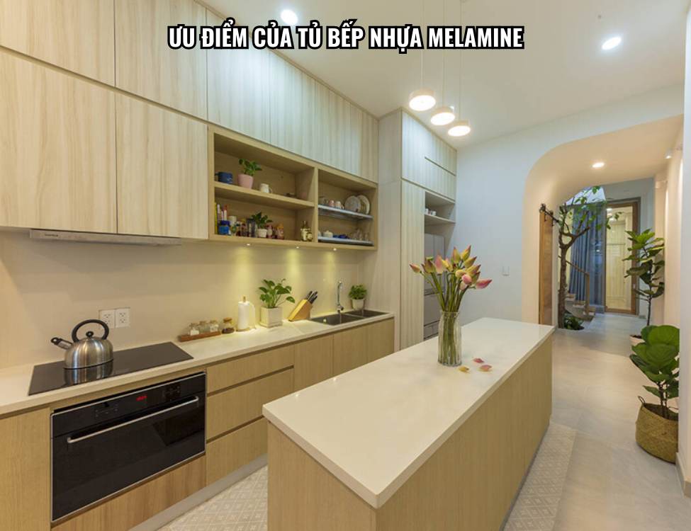 Ưu điểm của tủ bếp nhựa Melamine