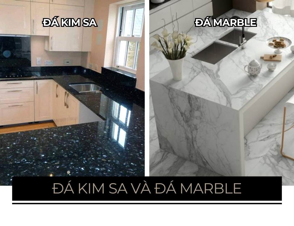 Đá kim sa và đá marble