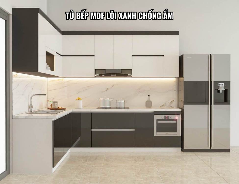 Tủ bếp MDF lõi xanh chống ẩm