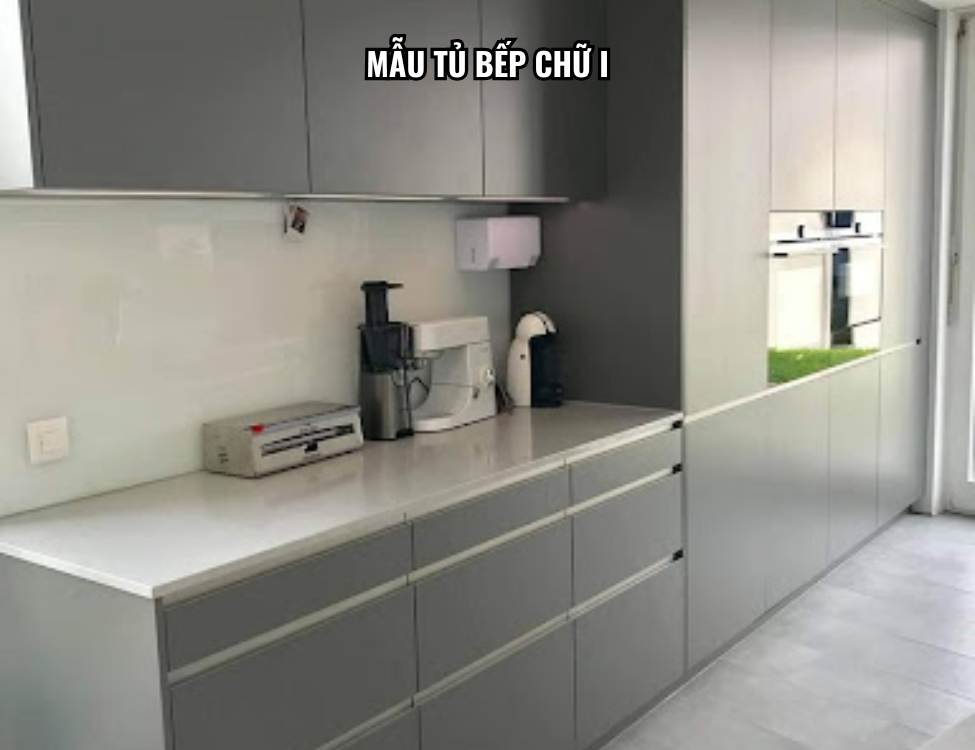 Mẫu tủ bếp chữ I