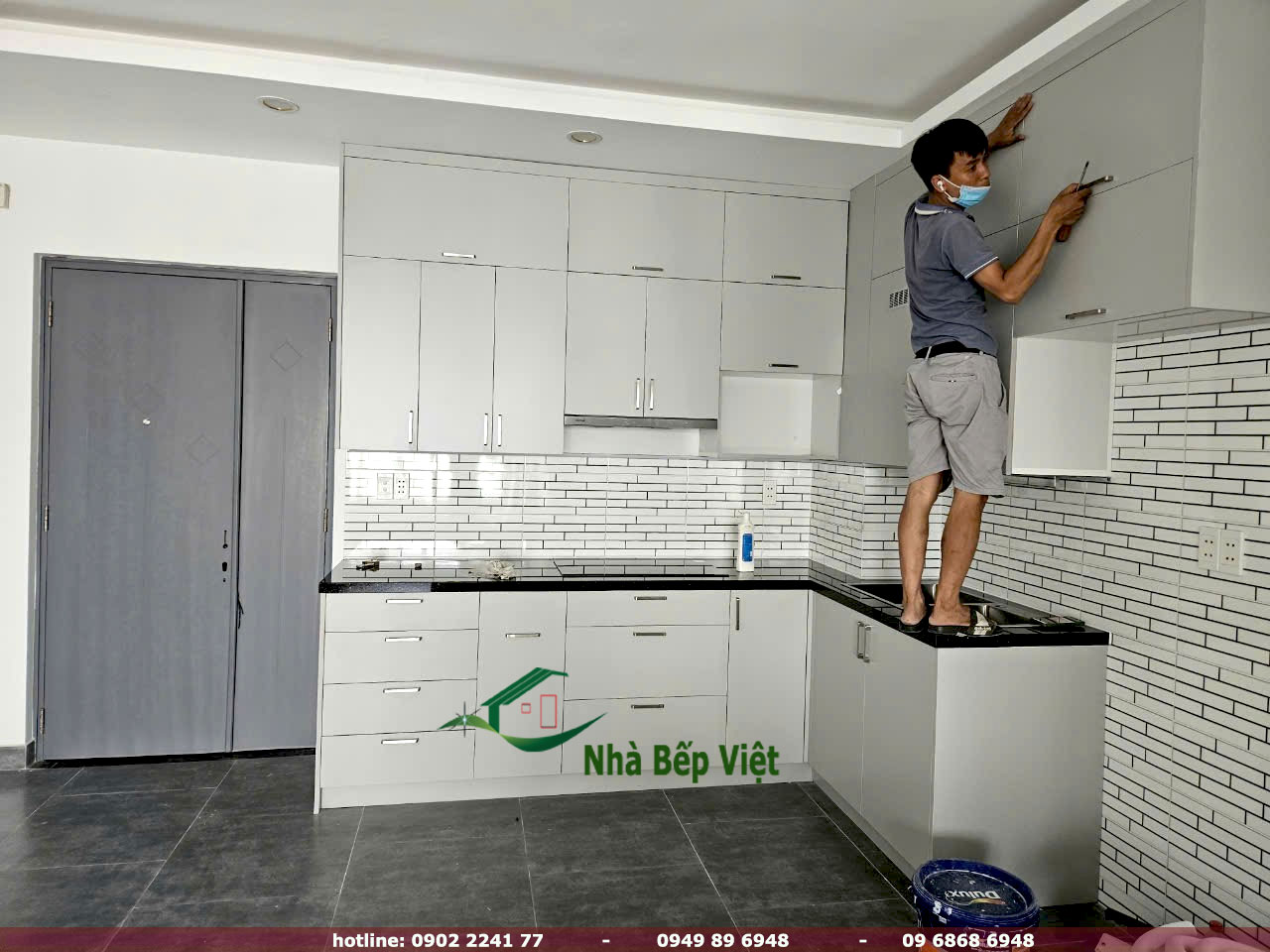 tủ bếp nhựa PVC