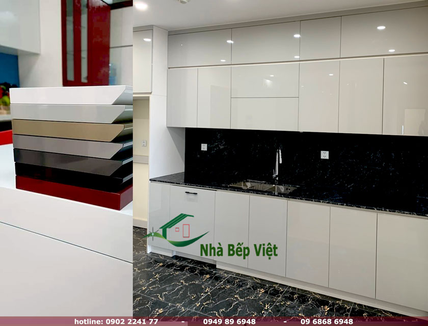 Mẫu tủ bếp tối ưu không gian bếp nhỏ