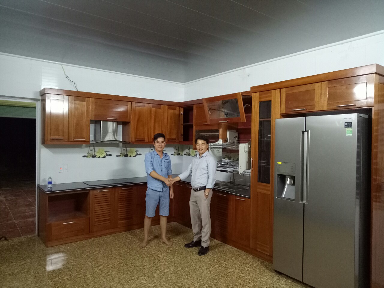 Công trình tủ bếp gỗ của Nhà Bếp Việt