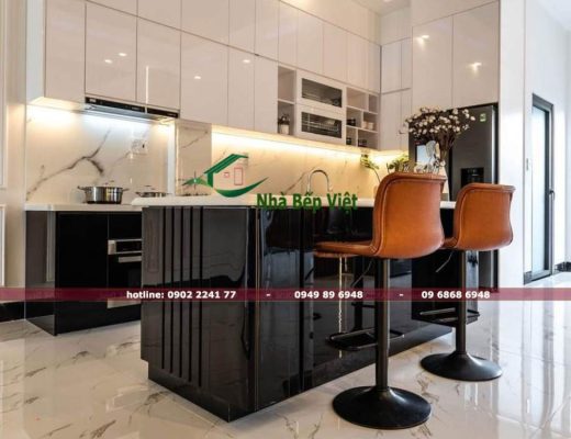Tủ bếp nhựa PVC Foam hiện đại PVF02
