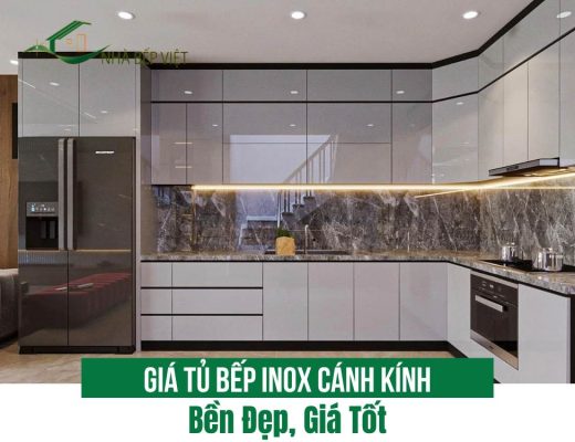 Giá Tủ Bếp Inox Cánh Kính