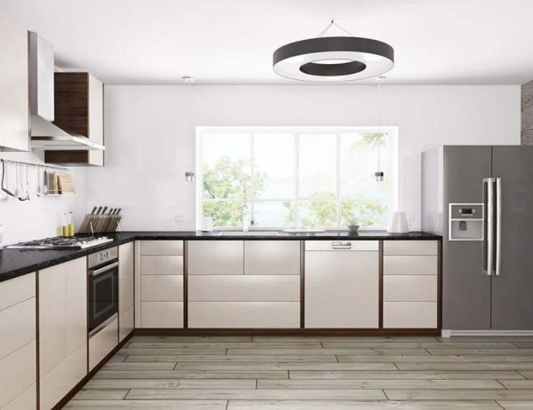 Tủ bếp HDF hiện đại HDF09
