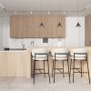 Tủ bếp HDF hiện đại HDF02 chữ L phủ Melamine