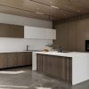 Tủ bếp HDF hiện đại HDF06 chữ I có bàn đảo