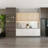 Tủ bếp HDF hiện đại HDF07 chữ I đẹp tối giản