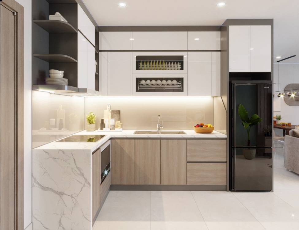 Các yếu tố quyết định báo giá thi công tủ bếp HDF