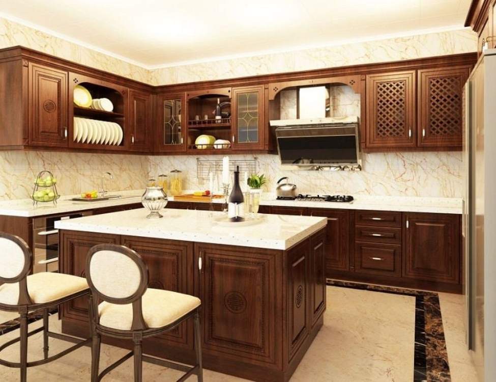 Yếu tố ảnh hưởng đến giá tủ bếp gỗ căm xe