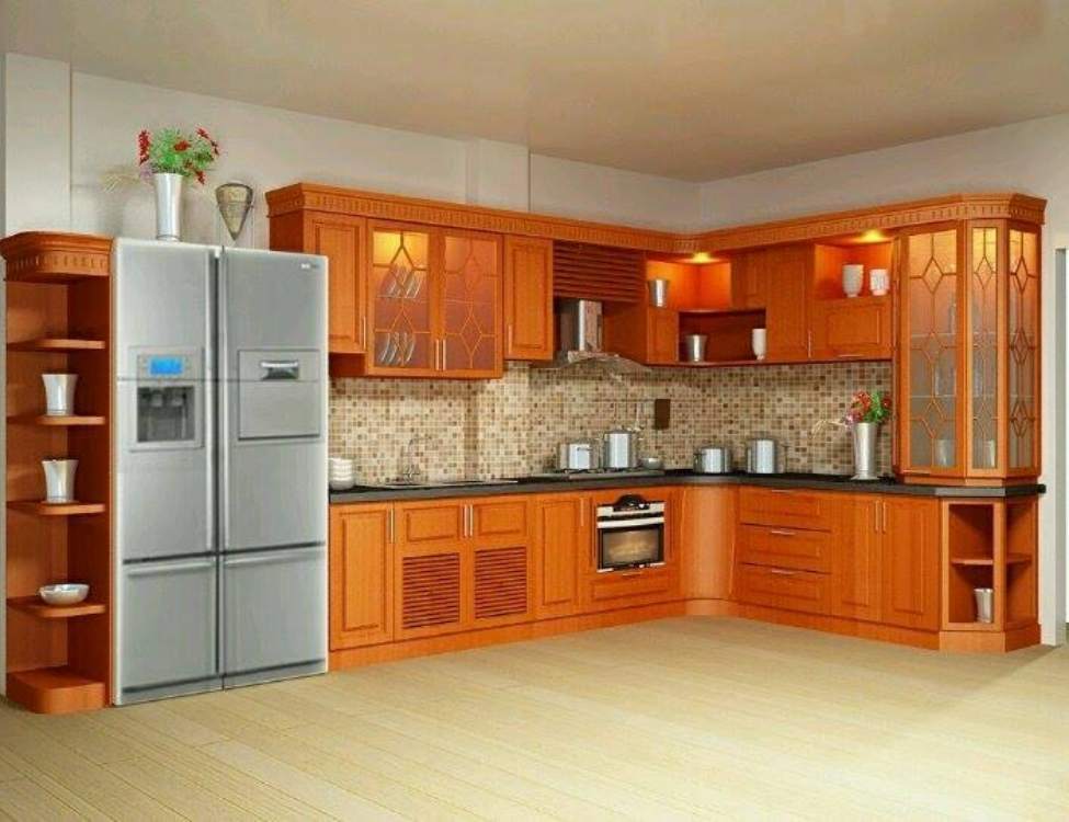 Bảng báo giá tủ bếp gỗ gõ đỏ giá bao nhiêu [Mới nhất]
