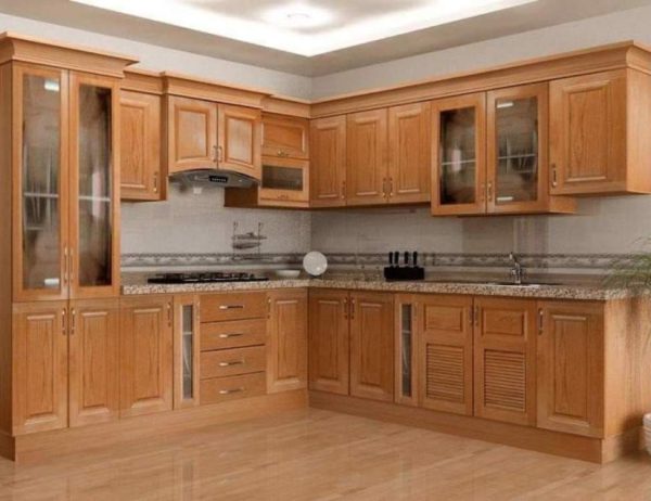 Bảng báo giá tủ bếp gỗ gõ đỏ giá bao nhiêu [Mới nhất]